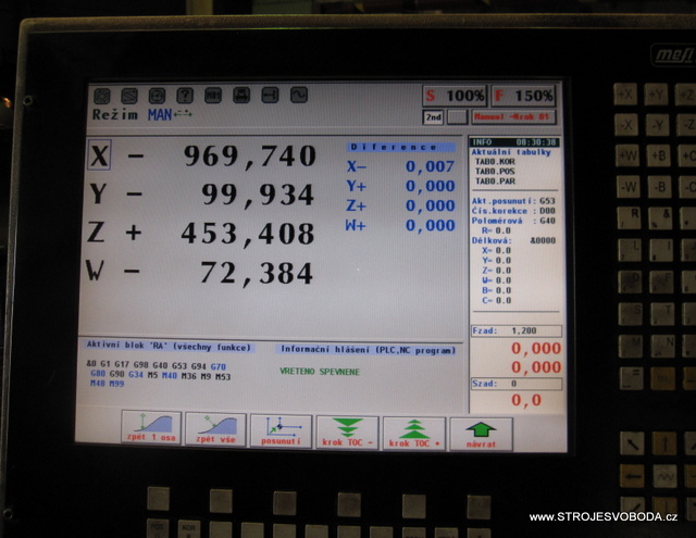 Vyvrtávačka vodorovná 4-osý řídící systém MEFI 859 WHN 13.4 CNC - (Y) - 2400mm !!! (whn 13.4 cnc (12).JPG)